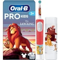 Oral-B Elektrische Kinderzahnbürste Pro Kids König der Löwen, Aufsteckbürsten: 1 St., inklusive Sensitiv+ Modus für Zahnpflege, extra weiche Borsten
