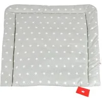 BabyLux Wickelauflage BABYLUX Wickeltischauflage Baby Wickeltisch 50x70 70x70 80x70, 80 x 70 cm 91 - Sterne (klein) Grau