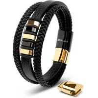 SERASAR Lederarmband Leder Herrenarmband "Glory" (Klassisch, elegant, casual, 1-tlg), aus Echtleder, Länge durch extra Glied verstellbar