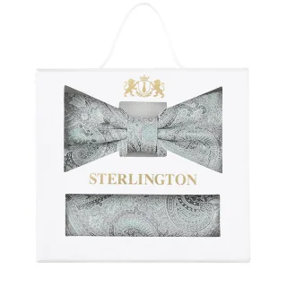 Sterlington - Set Fliege + Einstecktuch m-grün - Gr. - OS