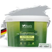 Veluxis Wandfarbe Veluxis® Wandfarbe, Deckkraft-Klasse 1, Streifenfrei, tropfarm & VOC-frei