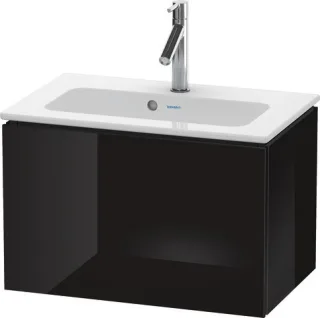 Duravit L-Cube Waschtischunterbau wandhängend Schwarz Hochglanz 620x391x400 mm - LC615604040 LC615604040