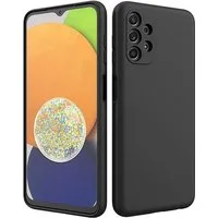 CoolGadget Handyhülle Handy Schutzhülle für Samsung Galaxy A13 4G matt schwarz 6,6 Zoll, Silikon TPU Hülle Schutz Tasche Cover schlicht Slim Case