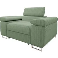 MIRJAN24 Sessel Torezio Cord, Einstellbare Kopfstützen, 134x102x70-90 cm