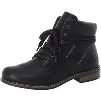 Rieker Schnürstiefelette, Schnürboots, Blockabsatz, mit gepolstertem Schaftabschluss