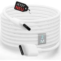 GreenHec USB C Ladekabel 60w 1m 2m 3m Cable Datenkabel Typ-C Kabel USB-Kabel, Keine Angabe, Typ C (Eurostecker), USB-C (200 cm), iPhone 15 16 Samsung Galaxy S22 S23 S24 Aufladekabel