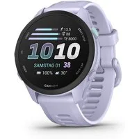 Garmin Forerunner 70 mit Silikonarmband 20 mm Smartwatch (3,048 cm/1,2 Zoll), Smarte GPS-Laufuhr für deinen Laufeinstieg