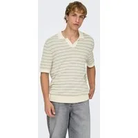 ONLY & SONS Polokragenpullover ONSTILO REG SS SPLIT NECK KNIT NOOS Baumwolle, regular fit