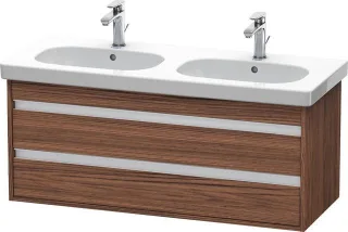 Duravit Ketho Waschtischunterbau wandhängend Nussbaum dunkel Matt 1150x455x480 mm - KT664902121 KT664902121