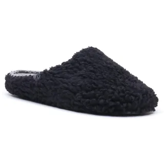 Hush Puppies Good Teddy Polyester Herren Schwarz Hausschuhe