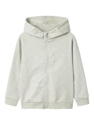 NAME IT - NKMBERTILLO LS NREG SWE CARD UNB PB light grey melange - Gr. - 134/140