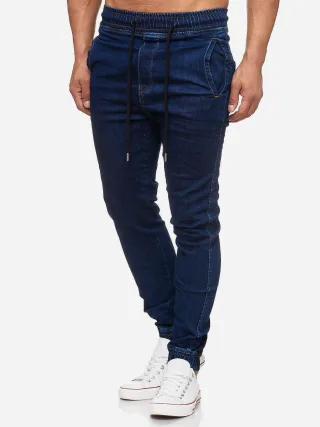Tazzio Herren Jeans Regular Fit im Jogger-Stil