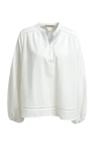 Smith&Soul - Structured Flowing Boho Blouse offwhite - Gr. - XS