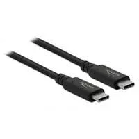 USB4 Gen 2x2 Kabel, USB-C Stecker > USB-C Stecker schwarz, 2 Meter, PD, Laden mit bis zu 100 Watt