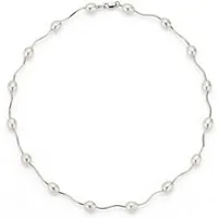 Firetti Perlenkette Schmuck Geschenk Halsschmuck Halskette Halsreif Collier Perle, Made in Germany - mit Süßwasserzuchtperle