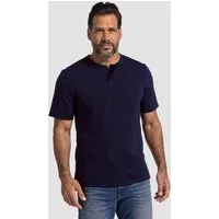 JP1880 T-Shirt Henleys Basic 2er-Pack Rundhals Knopfleiste (2-tlg)