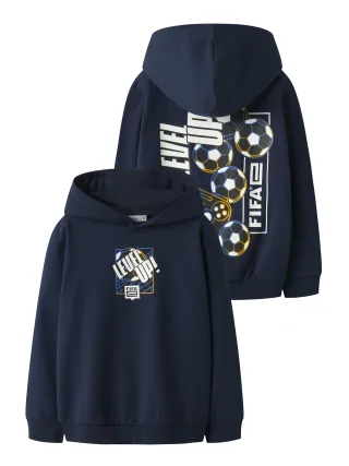 NAME IT - NKMONILES FIFAE NREG SWEAT WH BRU VDE Navy Blazer - Gr. - 128