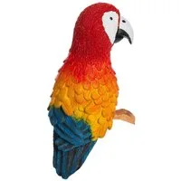 Maskworld Piraten-Kostüm Papagei Rosalinda Schulterfigur - Kostümzubehör, Der schlaue Vogel aus Pippi in Taka-Tuka-Land als Figur zum Anklemmen