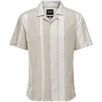 ONLY & SONS Blusenshirt ONSCAIDEN LIFE STRIPE RES LINENBLEN