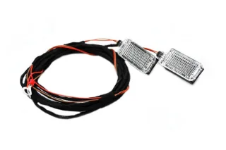 Original Kufatec Kabel + LED Fußraumbeleuchtung für Audi A4 B8 8K A5 8T Q5 8R