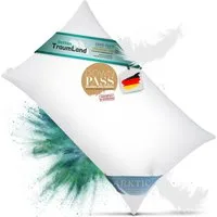 Arktic Daunenkissen Classic Night Komfort Kopfkissen Federkissen, Füllung: 85% Federn, 15% Daune Klasse 1, Seitenschläfer, Rückenschläfer, mittelfestes Daunenfederkissen, Klasse 1
