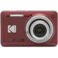 Kodak FZ55 RD Kompaktkamera (5-fach Zoom, 28mm Weitwinkel, 2,7 Zoll LCD Display, 700mAh Li-Ion Akku)