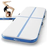 KM - Fit Gymnastikmatte Airtrack Matte Turnmatte Fitness-Matte (1-St., 300 x 100 x 10 cm), mit integrierter Pumpe 600W