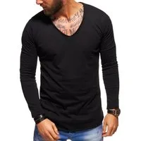 Style-Division Longsleeve SDJOLIET Basic V-Neck im Oversize-Look