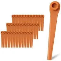 FELIXLEO Akku-Motorsense 100Stk PA6 RotorCut Ersatzmesser für Gardena Rasentrimmer Kunststoff., (1 St)