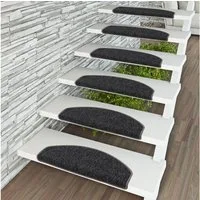 Pergamon Stufenmatte Trend Schlinge Stufenmatte Strong 15er-Set, Halbrund, Höhe: 5 mm