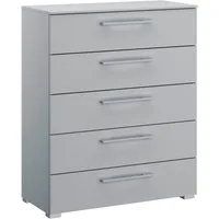 rauch Schubkastenkommode Kommode Sideboard Wäscheschrank Schrank SKAT PURE (inkl. SOFT-CLOSE-FUNKTION), mit 5 Schubladen in puristischem Design MADE IN GERMANY