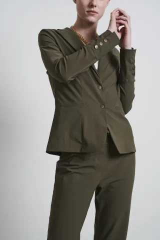 Jane Lushka - Blazer Roma Easy Wear Technical Jersey army - Gr. - XL