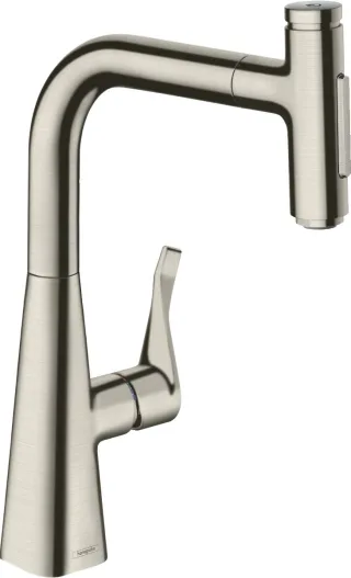 Hansgrohe Spültischmischer 240 Select 2jet sBox Ausziehbrause M7117-H240 edelstahl-optik, 73817800 73817800