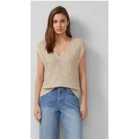 s.Oliver Rundhalspullover Strickpullover Strickpullunder im Relaxed Fit mit Pailletten