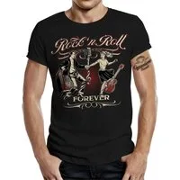 GASOLINE BANDIT® T-Shirt für Rockabilly Fans - Rock 'n Roll Forever