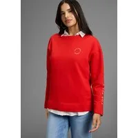 FAYN SPORTS Sweater Weite Oversize‑Passform mit Logo‑Print auf Brust und Ärmel