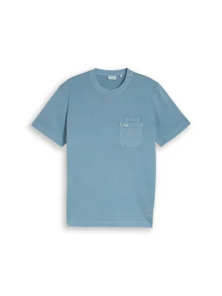 Tom Tailor - T-Shirt im Used-Look mountain spring blue - Gr. - L
