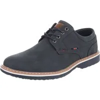 Coolwalk Herrenschnürschuh mit Profilsohle casual Schnürschuh (91917748) Blockabsatz Schnürer in Dunkelblau