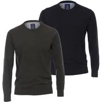 Redmond Rundhalspullover Pullover (1-tlg) hochwertige Qualität mit Rundhals-Ausschnitt im 2er Pack