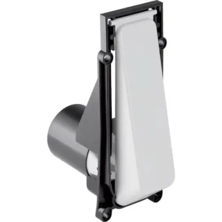 Geberit Betätigungstaste weiß-alpin mit Kolbengehäuse für pneumatische Urinal Handauslösung 240048111