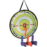 Koopman Spiel Gartenspiel Klett Ø 57 cm Kinderspiel Axtwerfen, Wurfspiel, Axtswerfen, Gartenspiel, Kinderspiel, Klettspiel, Wurfspiel
