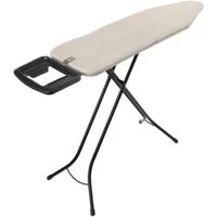 Brabantia Bügelbrett Bügeltisch B, 124 x 38 cm, Dst-Mulde Solide, Bügelfläche 124x38 cm, Fairtrade-zertifiziert