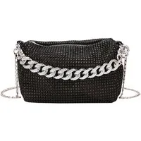 Zaewry Clutch Damen Glitzer Tasche, Elegante Tasche Abendtasche Hohe Kapazität, mit Reißverschluss Clutch CrossBody Bag Umhängetasche