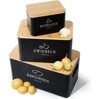 Zedelmaier Vorratsdose Vorratsdosen für Kartoffeln,Zwiebeln,Knoblauch