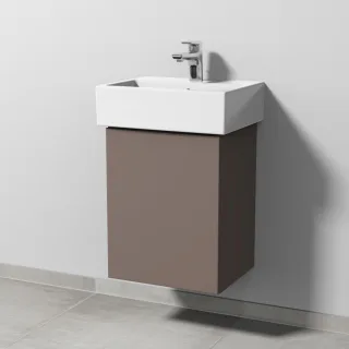 Sanipa 3way Waschtischunterbau zu Duravit Vero Air Waschtisch mit 1 Tür, Taupe-Matt SP4291T