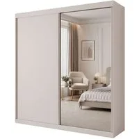 Lookway Kleiderschrank BASTER II KASCHMIR mit Spiegel 200x58x215 cm