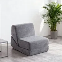 ANYSUN Schlafsofa Klappbare Sofa Bed,Mini Lounge Sofa mit Dreifach Klappbar Matratze, Kleine Couch Schlafsofa für Erwachsene,Chaiselongue, Boden-Futon-Matratze für Erwachsene,Hochdichter Schaumstoff Schlafsofa