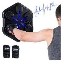 CITYSPORTS Boxmaschine Musik Boxmaschine mit Bluetooth,LED, Music Boxing Machine für Zuhause, Intelligentes Boxtraining mit Handschuhen,Reaktions&Fitness Training