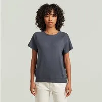 G-STAR T-Shirt Raglan Rundhalsform, mit angesetztem Bündchen