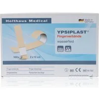 Holthaus Medical Wundpflaster YPSIPLAST Fingerverband wasserfest 2x12cm 100Stk (100 St., wasserabweisend), hohe Klebekraft mit langem Klebeteil